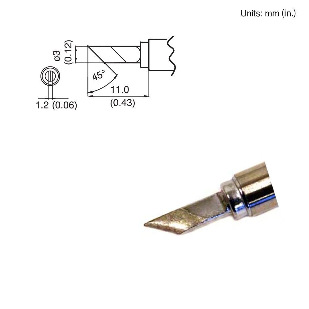 Hakko T15 - KU Knife Tip - KEM - TRON INC.