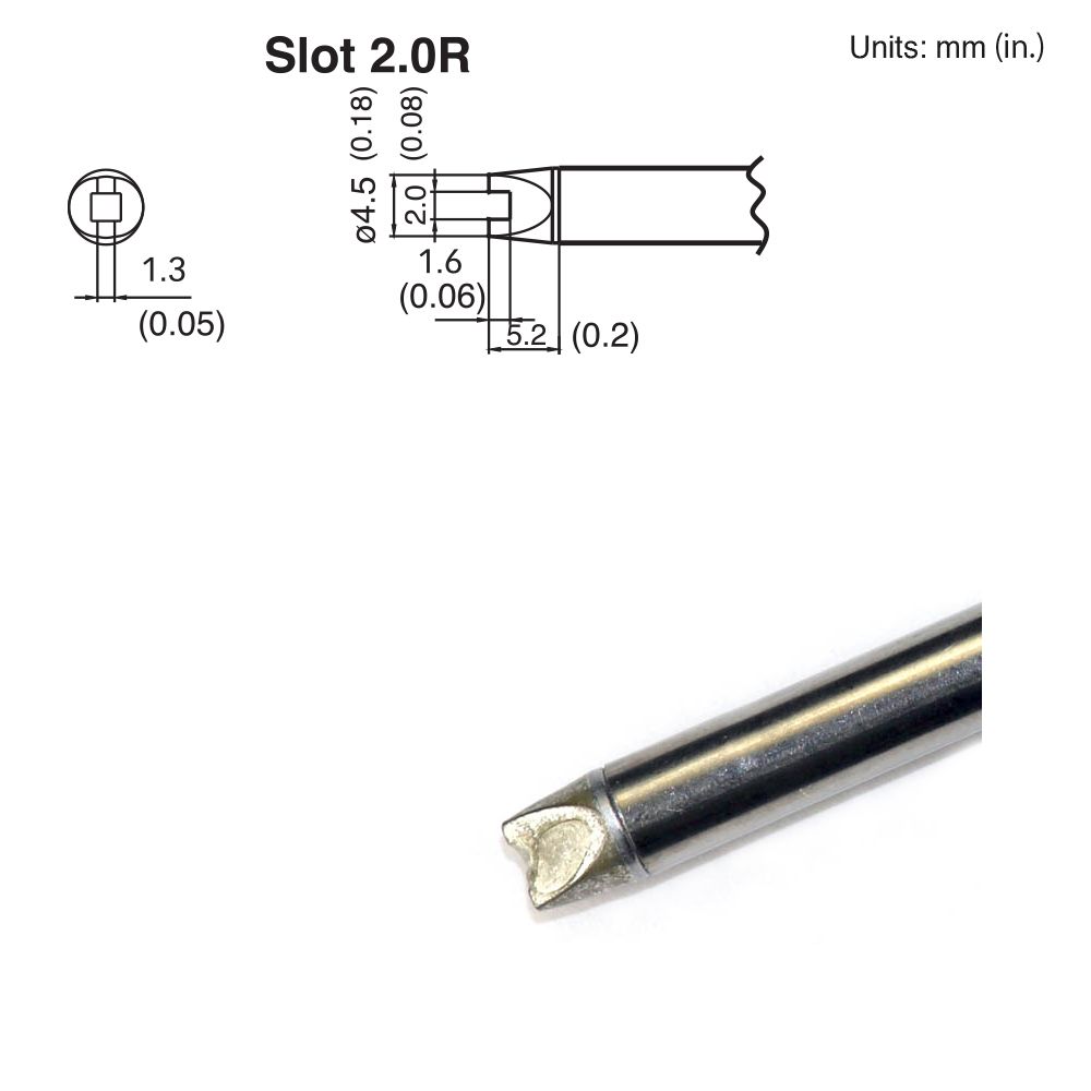 Hakko T15 - R20 Slot Tip - KEM - TRON INC.