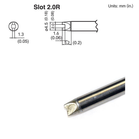 Hakko T15 - R20 Slot Tip - KEM - TRON INC.