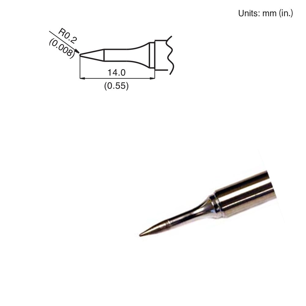 Hakko T15 - SB02 Conical Tip - KEM - TRON INC.