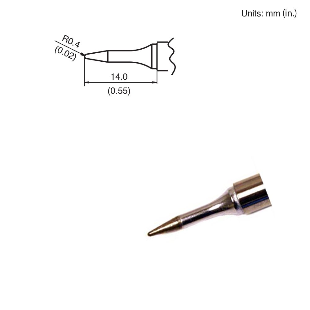 Hakko T15 - SBS04 Conical Tip - KEM - TRON INC.
