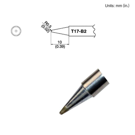 Hakko T17 - B2 Conical Tip - KEM - TRON INC.