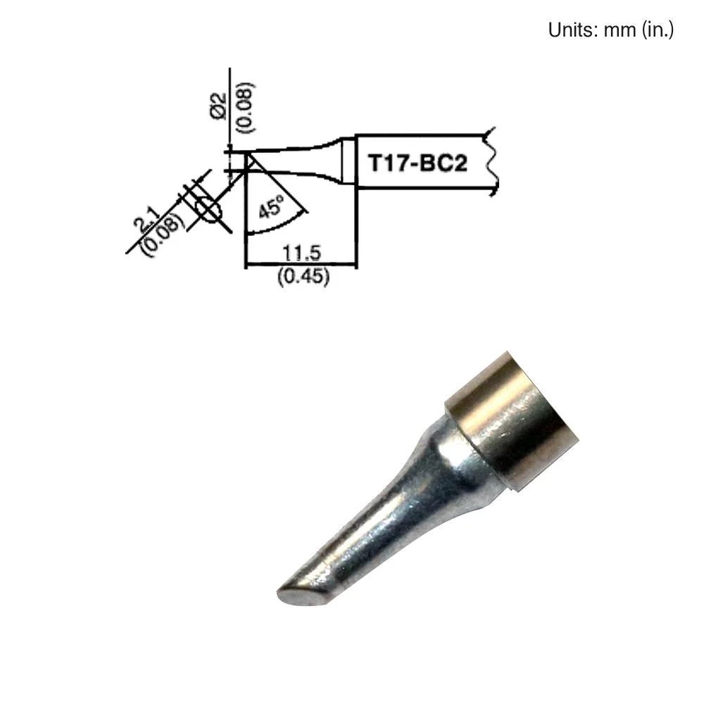 Hakko T17 - BC2 Bevel Tip - KEM - TRON INC.