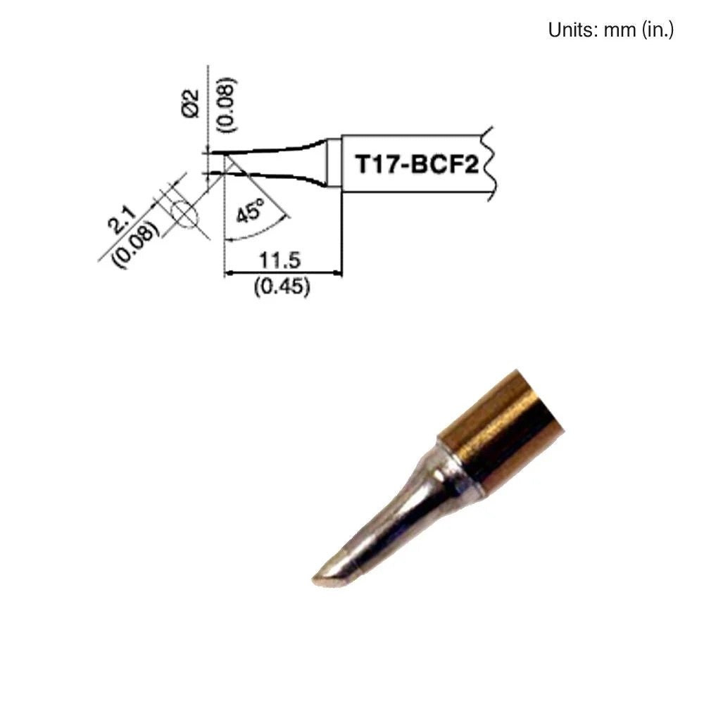 Hakko T17 - BCF2 Bevel Tip - KEM - TRON INC.