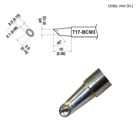 Hakko T17 - BCM3 Bevel Tip - KEM - TRON INC.