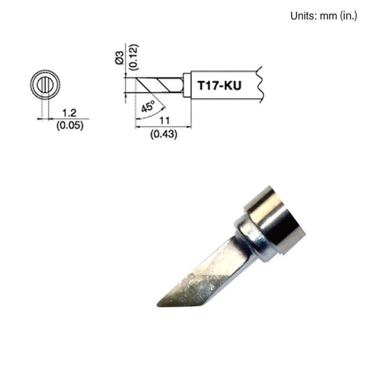 Hakko T17 - KU Knife Tip - KEM - TRON INC.