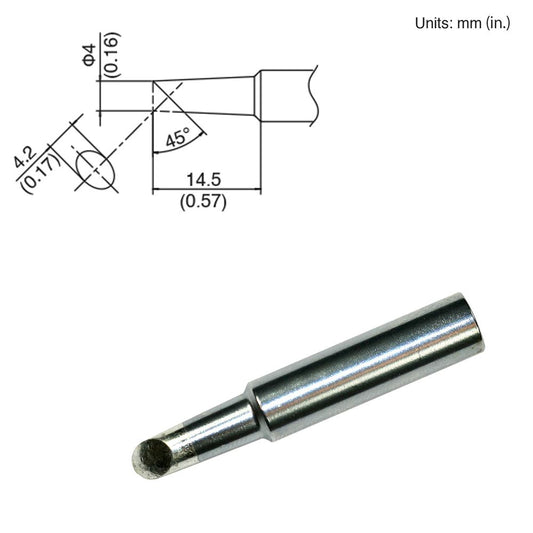 Hakko T18 - C4 Bevel Tip - KEM - TRON INC.