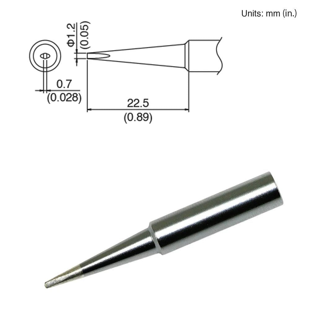 Hakko T18 - DL12 Chisel Tip - KEM - TRON INC.