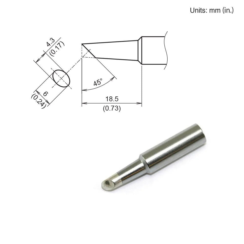 Hakko T19 - C4 Bevel Tip - KEM - TRON INC.