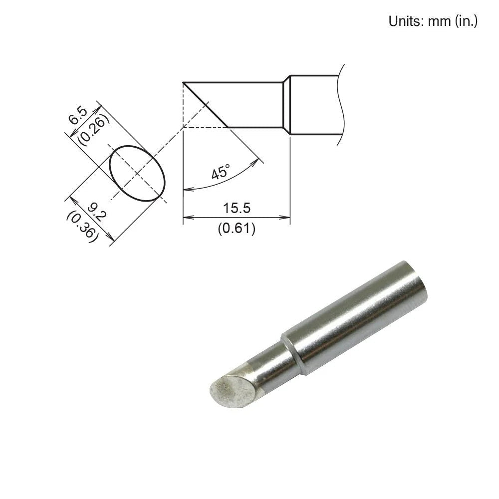Hakko T19 - C65 Bevel Tip - KEM - TRON INC.