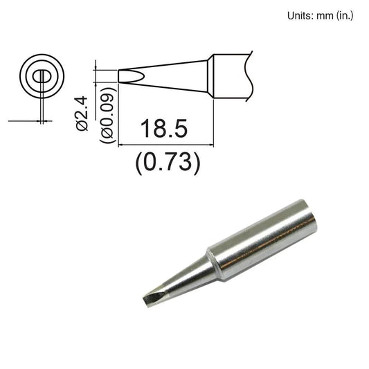 Hakko T19 - D24 Chisel Tip - KEM - TRON INC.