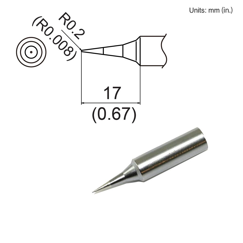 Hakko T19 - I Sharp Conical Tip - KEM - TRON INC.