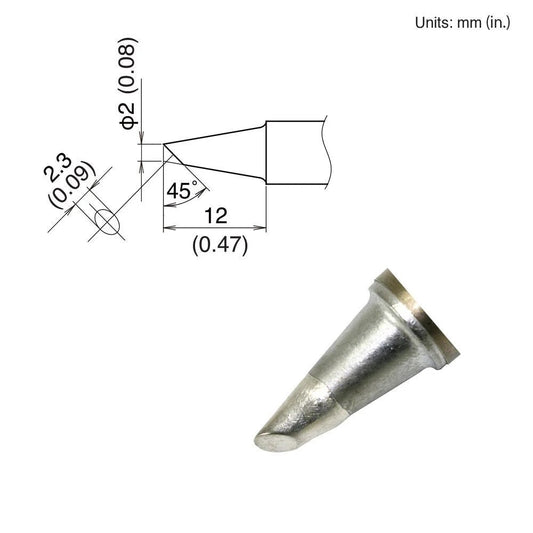 Hakko T22 - BC2 Bevel Tip - KEM - TRON INC.
