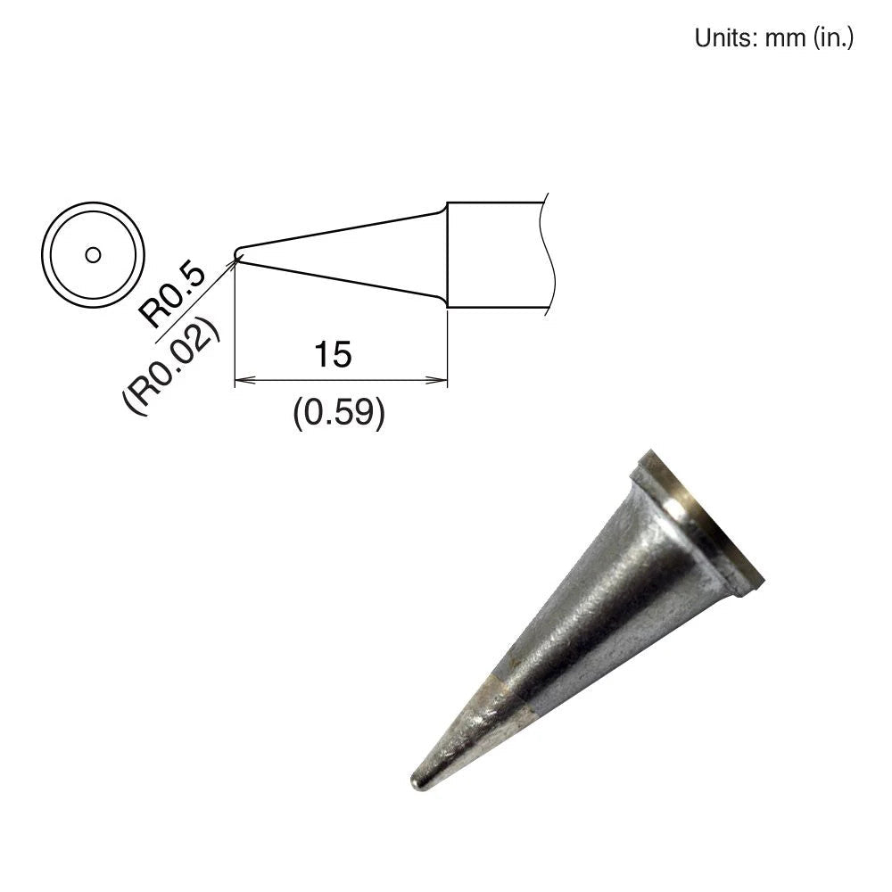 Hakko T22 - BL2 Conical Tip - KEM - TRON INC.