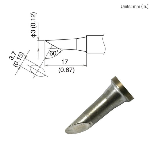 Hakko T22 - C3 Bevel Tip - KEM - TRON INC.