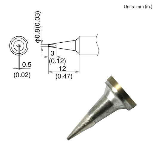 Hakko T22 - D08 Chisel Tip - KEM - TRON INC.