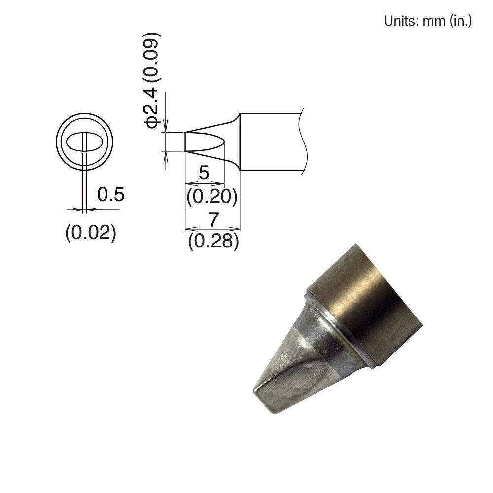 Hakko T22 - D24 Chisel Tip - KEM - TRON INC.