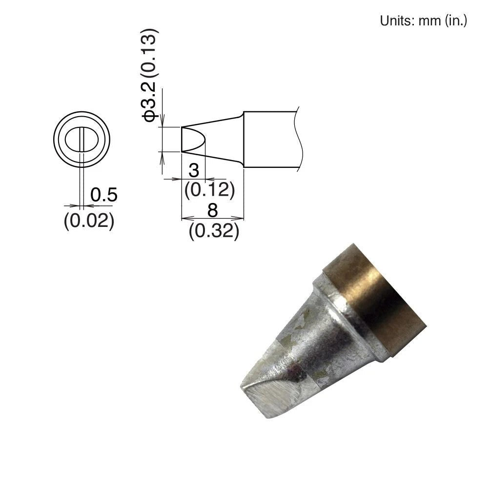 Hakko T22 - D32 Chisel Tip - KEM - TRON INC.