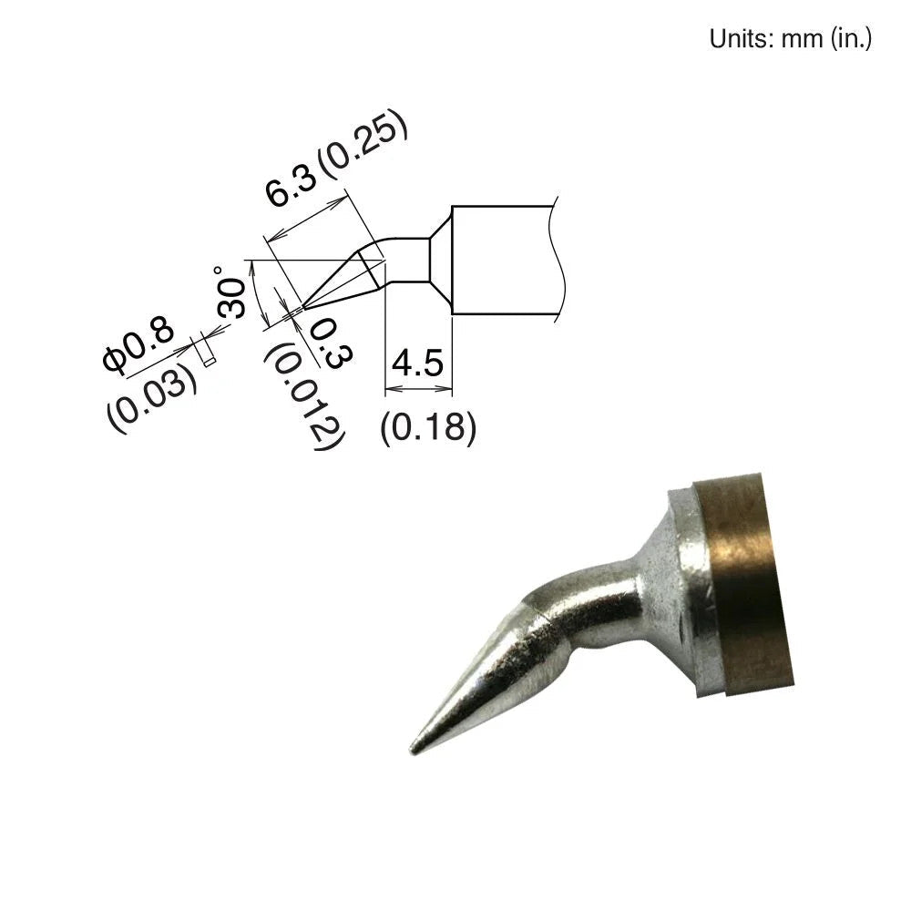 Hakko T22 - JD08 Chisel Tip - KEM - TRON INC.