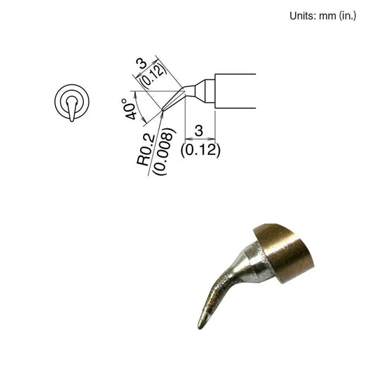 Hakko T30 - J Angled Tip - KEM - TRON INC.
