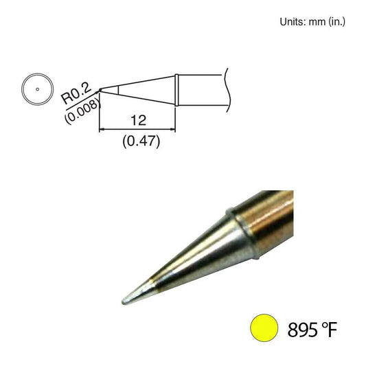 Hakko T31 - 00BL Conical Tip, 895°F / 480°C - KEM - TRON INC.