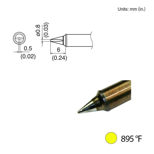 Hakko T31 - 00WD08 Chisel Tip, 895°F / 480°C - KEM - TRON INC.