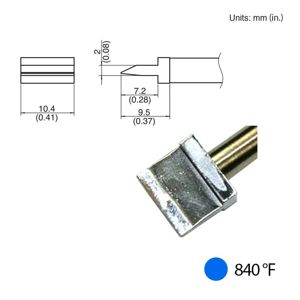 Hakko T31 - 011401 Spatula Blade Tip, 840°F / 450°C - KEM - TRON INC.