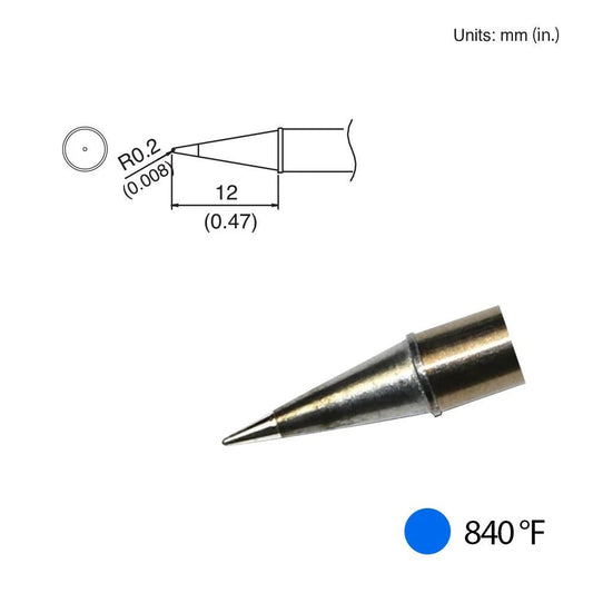Hakko T31 - 01BL Conical Tip, 840°F / 450°C - KEM - TRON INC.