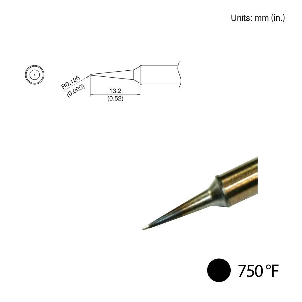 Hakko T31 - 02LI Conical Slim Tip, 750°F / 400°C - KEM - TRON INC.