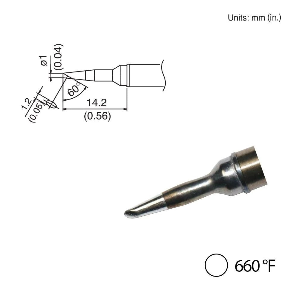 Hakko T31 - 03BC1 Bevel Tip, 660°F / 350°C - KEM - TRON INC.