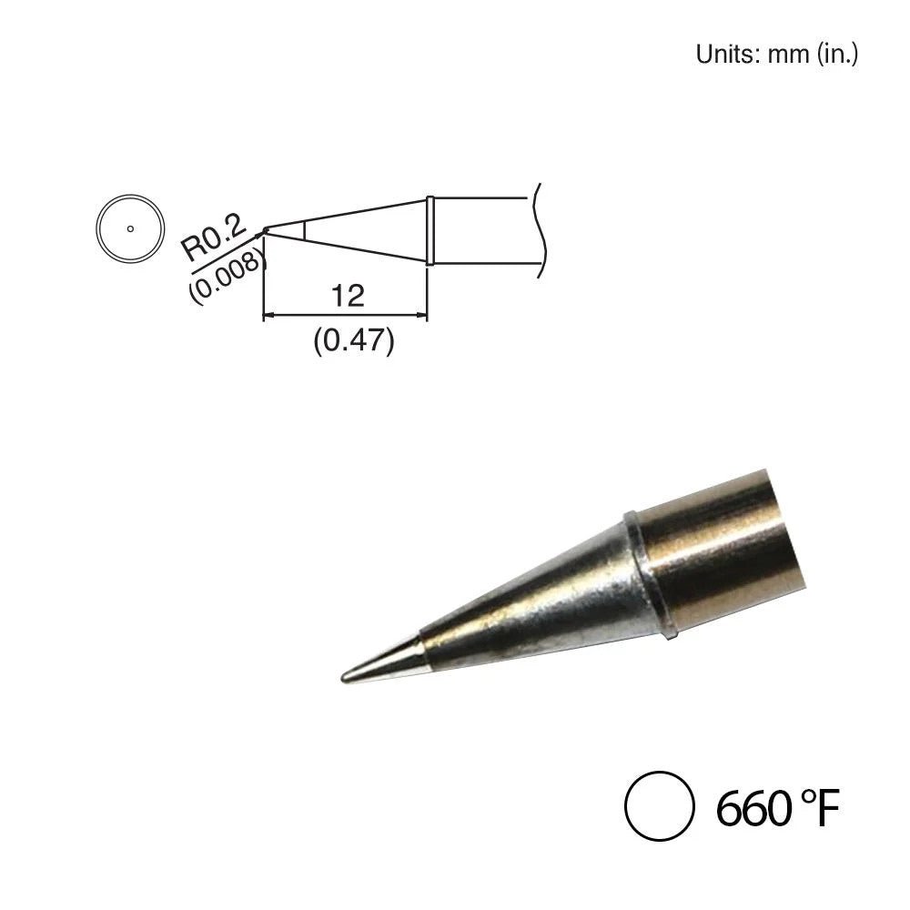 Hakko T31 - 03BL Conical Tip, 660°F / 350°C - KEM - TRON INC.