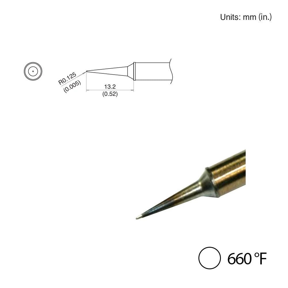 Hakko T31 - 03LI Conical Slim Tip, 660°F / 350°C - KEM - TRON INC.