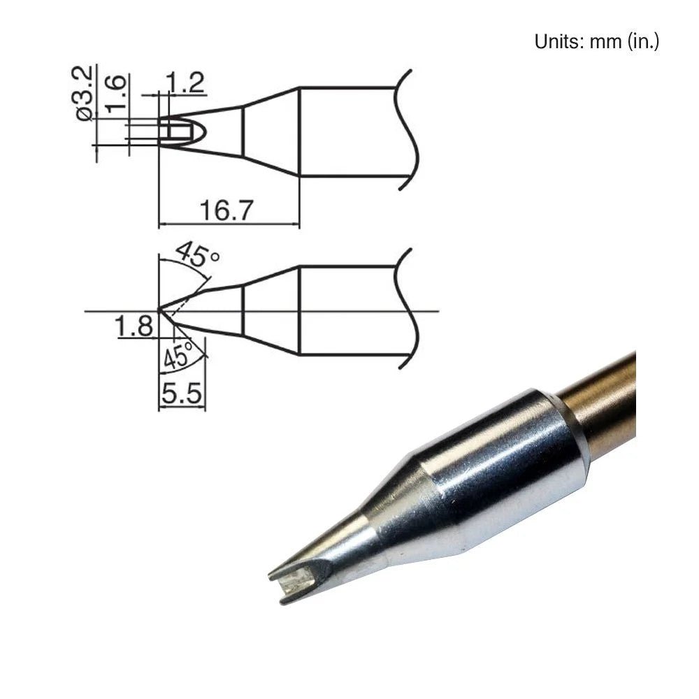 Hakko T33 - 1611 Groove Tip - KEM - TRON INC.