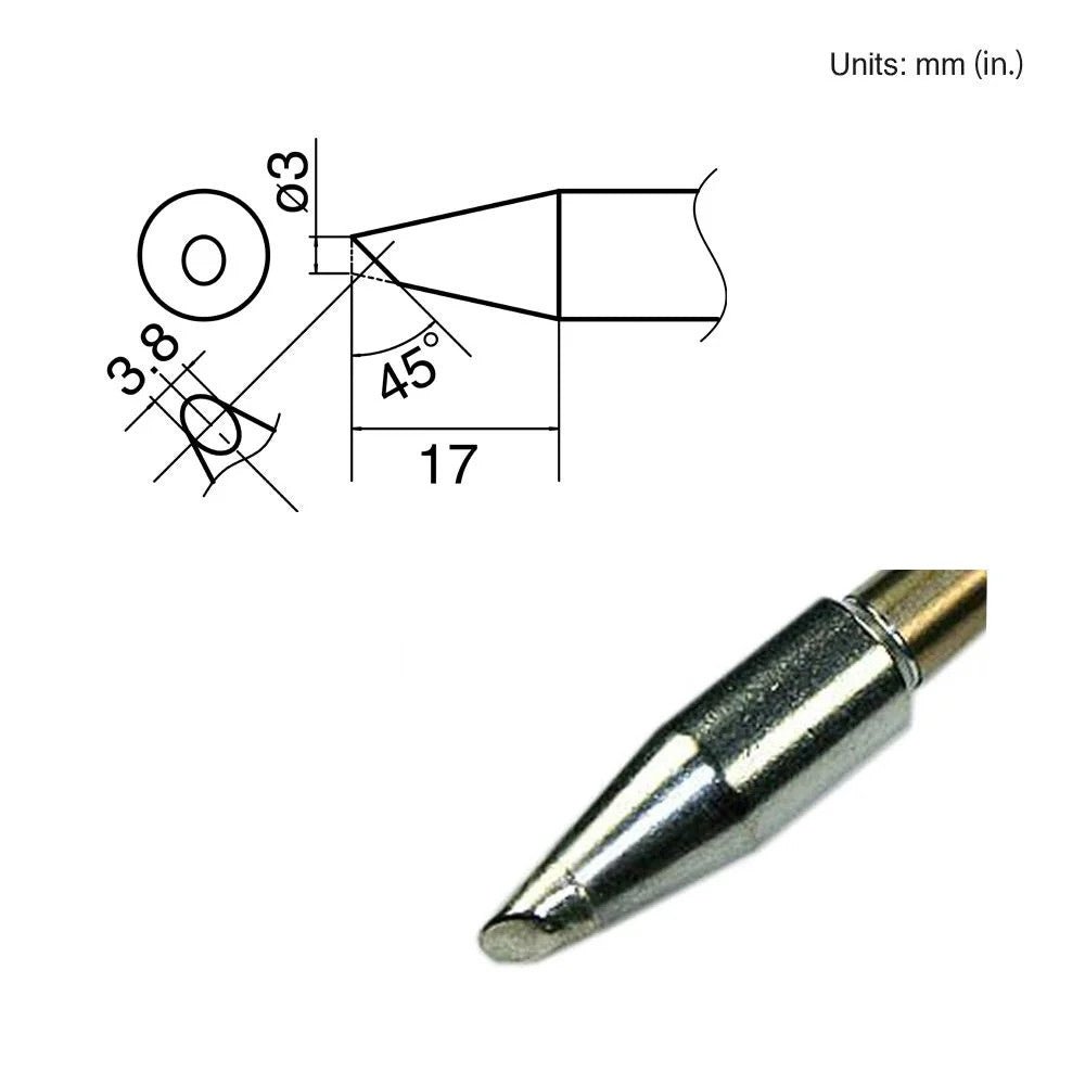 Hakko T33 - BC3 Bevel Tip - KEM - TRON INC.