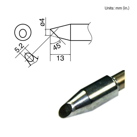 Hakko T33 - BC4 Bevel Tip - KEM - TRON INC.
