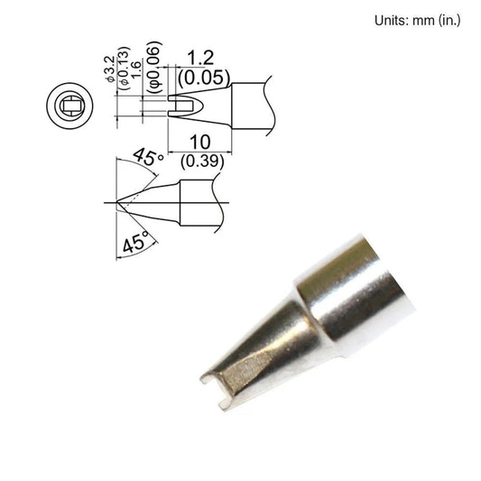 Hakko T33 - SS1611 Slim Groove Tip - KEM - TRON INC.