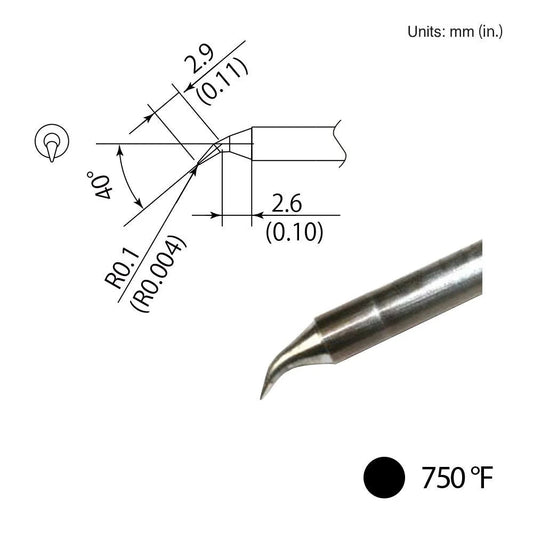 Hakko T35 - 02J Bent Tip - KEM - TRON INC.