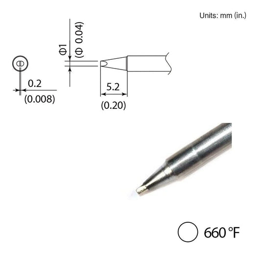 Hakko T35 - 03D06 Chisel Tip - KEM - TRON INC.