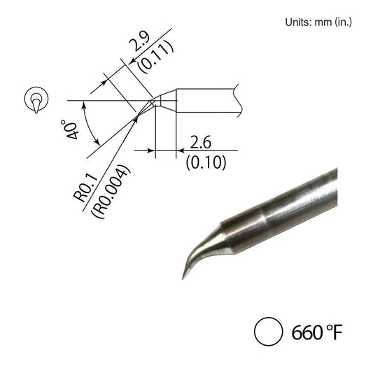Hakko T35 - 03J Bent Tip - KEM - TRON INC.