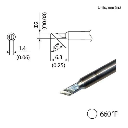 Hakko T35 - 03KU Knife Tip - KEM - TRON INC.