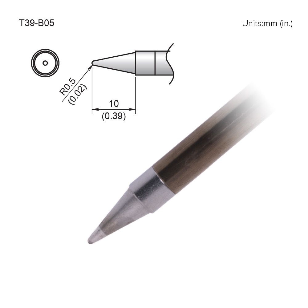 Hakko T39 - B05 Conical Tip - KEM - TRON INC.