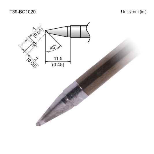 Hakko T39 - BC1020 Bevel Tip - KEM - TRON INC.