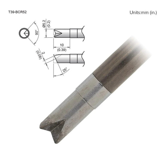 Hakko T39 - BCR52 Bevel V - Groove Tip - KEM - TRON INC.