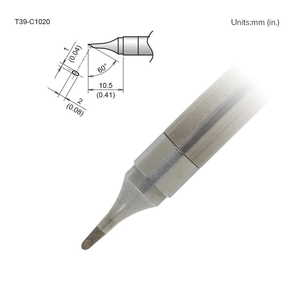 Hakko T39 - C1020 Bevel Tip - KEM - TRON INC.