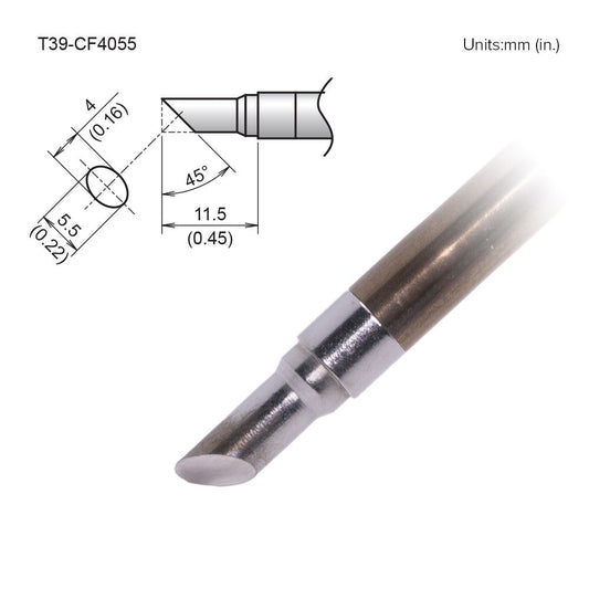 Hakko T39 - CF4055 Bevel Tip - KEM - TRON INC.