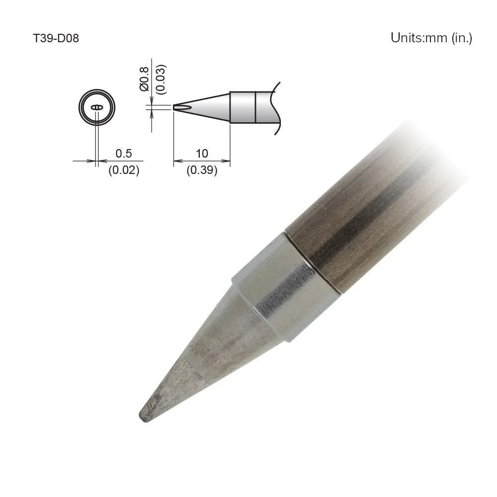 Hakko T39 - D08 Chisel Tip - KEM - TRON INC.
