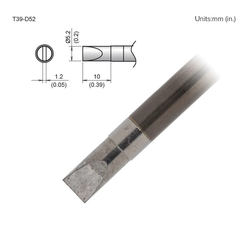 Hakko T39 - D52 Chisel Tip - KEM - TRON INC.