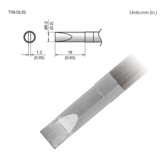 Hakko T39 - DL52 Chisel Tip - KEM - TRON INC.