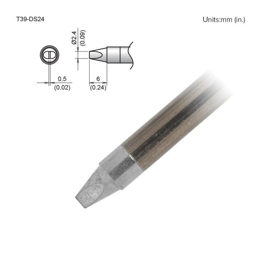 Hakko T39 - DS24 Chisel Tip - KEM - TRON INC.
