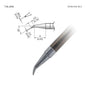Hakko T39 - JD08 Bent Chisel Tip - KEM - TRON INC.